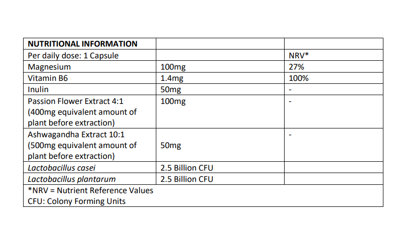 XADRAX® Pre&Pro Bio Cultures with Vitamin B6 & Ashwagandha – 30 Capsules
