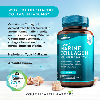 XADRAX® Hydrolysed Marine Collagen with Hyaluronic Acid 1400mg